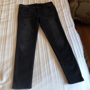 Black Orchid Jude cropped black skinny jeans